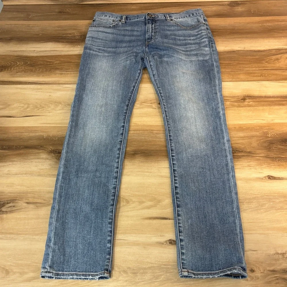 J‎ Crew Jeans Mens 33 x 32 Medium Wash Mercantile Flex Slim Fit